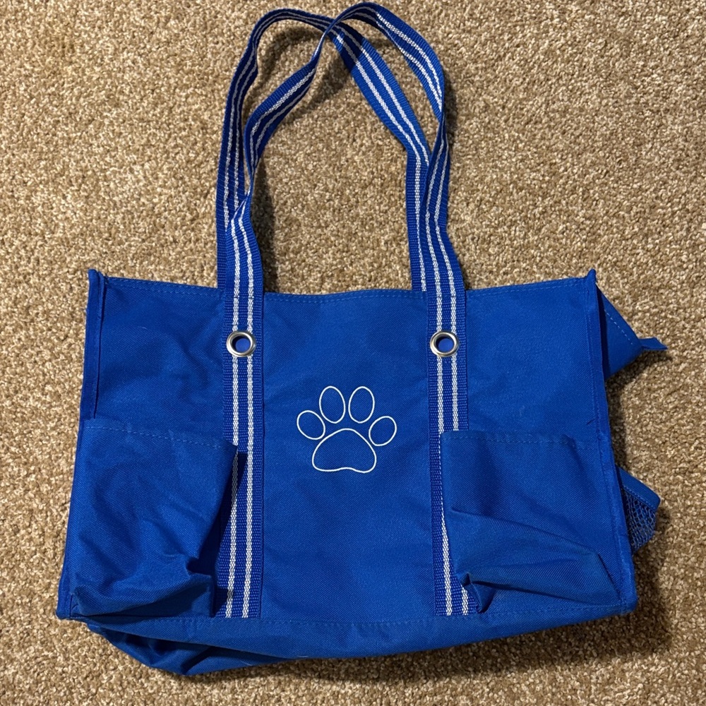 Thirty-One Blue Tote with Paw Print